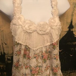 Wet Seal embroidered flower tank